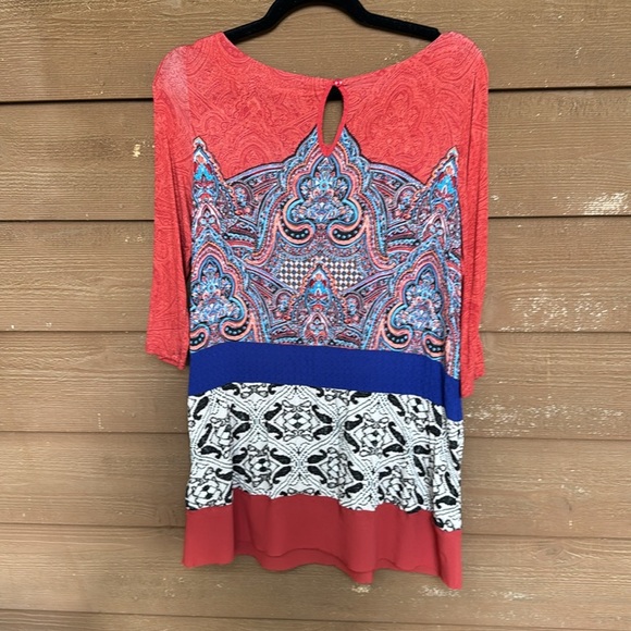 Akemi+Kin Anthropologie various print soft blouse size small - Picture 4 of 4